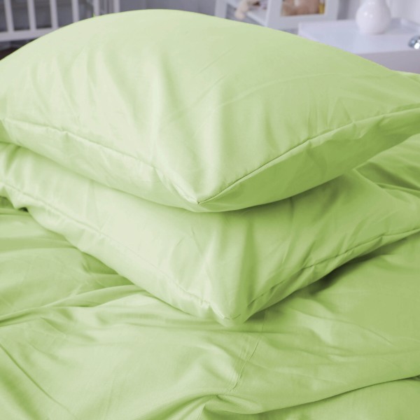 Фото - Комплект постільної білизни MirSon №12-0525 Luminary Green Mikrosatin Premium Однотонний 200х220 см (2200007228492)